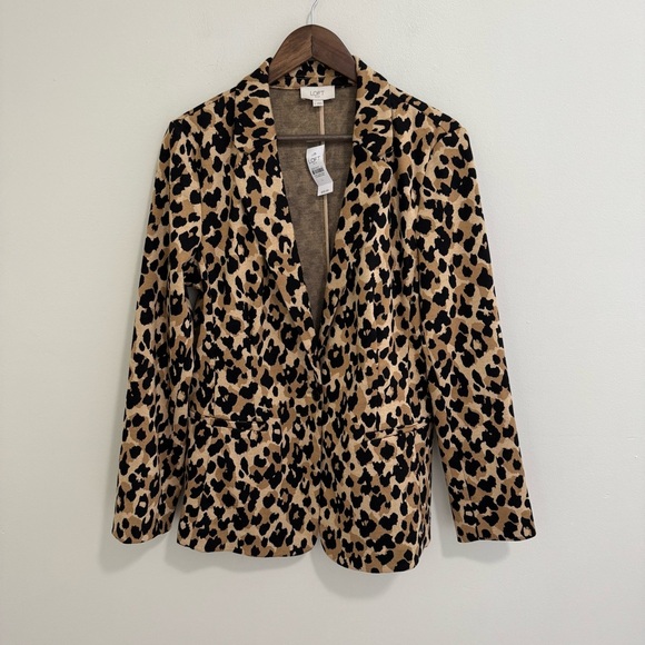 LOFT Jackets & Blazers - LOFT NWT Animal Print Knit Longline Blazer